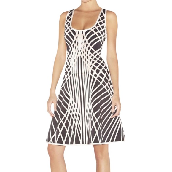Hervé Leger Eva Anthracomb Night Out Dress
